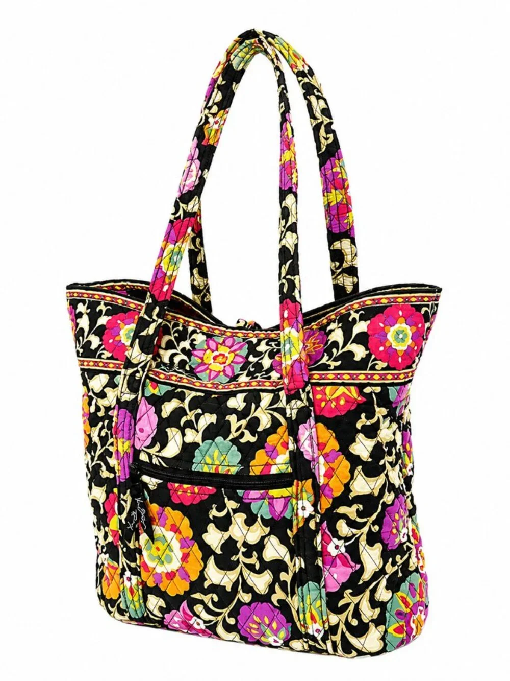 Vera Bradley Suzani Laura Floral Cinch Bag Retired Shoulder Tote Purse Bag 17x14